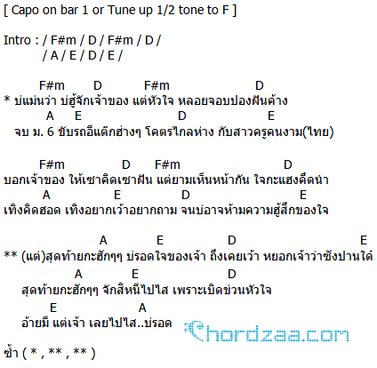 คอร์ดเพลง บ่รอด(จาลอด) - ศาล สานศิลป์ Ost.ไทบ้านเดอะซีรี่ส์ (คอร์ดง่ายๆ) คอร์ดเพลง บ่รอด(จาลอด) - ศาล สานศิลป์ Ost.ไทบ้านเดอะซีรี่ส์ (คอร์ดง่ายๆ)