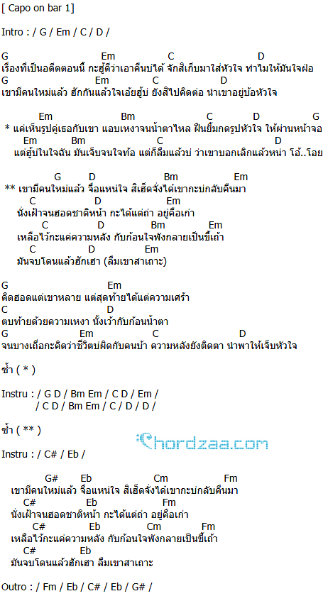 คอร์ดเพลง จื่อแหน่ใจ - ออยเลอร์ (คอร์ดง่ายๆ) คอร์ดเพลง จื่อแหน่ใจ - ออยเลอร์ (คอร์ดง่ายๆ)