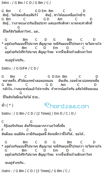 คอร์ดเพลง อยู่แบบนี้ไปนานๆ - เสถียร ทำมือ คอร์ดเพลง อยู่แบบนี้ไปนานๆ - เสถียร ทำมือ