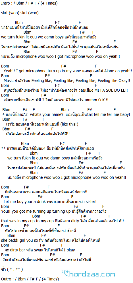 คอร์ดเพลง MICROPHONE (ไมโครโฟน) - CD GUNTEE & DAWUT คอร์ดเพลง MICROPHONE (ไมโครโฟน) - CD GUNTEE & DAWUT