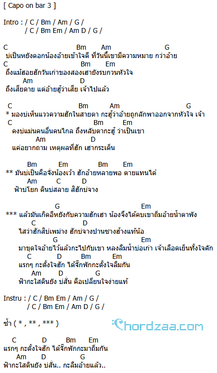 คอร์ดเพลง แรกตั้งใจฮัก - ปรีชา ปัดภัย Ost.ไทบ้านเดอะซีรีส์ 2 คอร์ดเพลง แรกตั้งใจฮัก - ปรีชา ปัดภัย Ost.ไทบ้านเดอะซีรีส์ 2