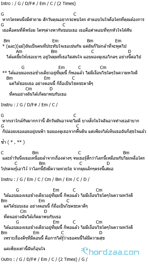 คอร์ดเพลง มุม - Playground คอร์ดเพลง มุม - Playground