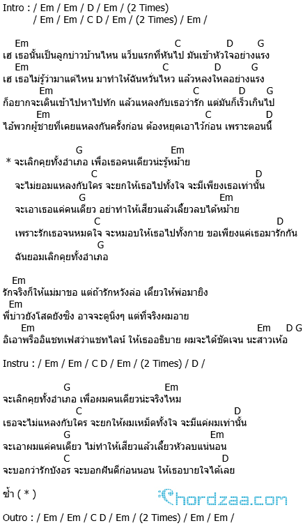 คอร์ดเพลง เลิกคุยทั้งอำเภอเพื่อเธอคนเดียว - ลิลลี่ ได้หมดถ้าสดชื่น Ft.เก้า คอร์ดเพลง เลิกคุยทั้งอำเภอเพื่อเธอคนเดียว - ลิลลี่ ได้หมดถ้าสดชื่น Ft.เก้า