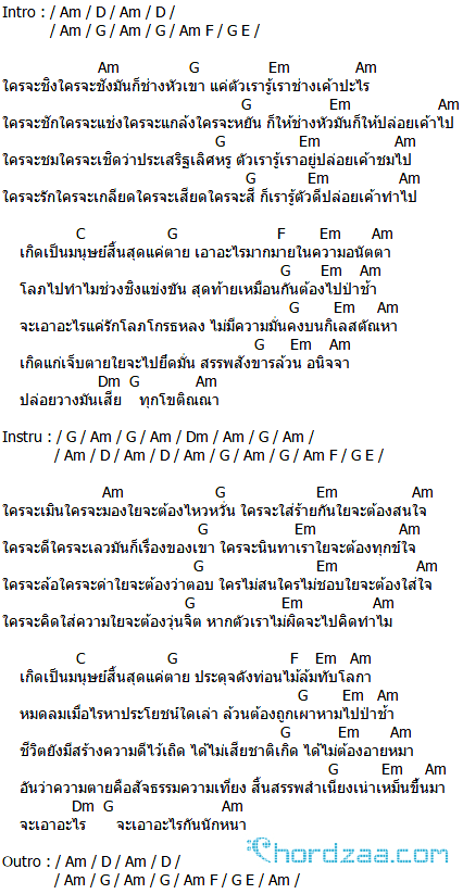 คอร์ดเพลง ปล่อย - อ้น ธวัชชัย ชูหมือน (คอร์ด ง่ายๆ) คอร์ดเพลง ปล่อย - อ้น ธวัชชัย ชูหมือน (คอร์ด ง่ายๆ)