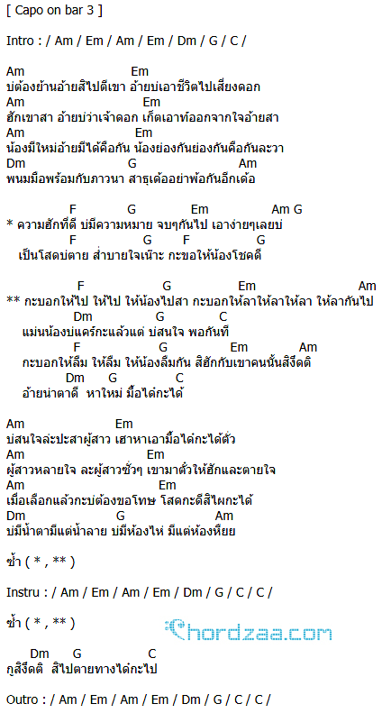 คอร์ดเพลง สิงึดติ - เต๊ะ ตระกูลตอ (คอร์ดง่ายๆ) คอร์ดเพลง สิงึดติ - เต๊ะ ตระกูลตอ (คอร์ดง่ายๆ)